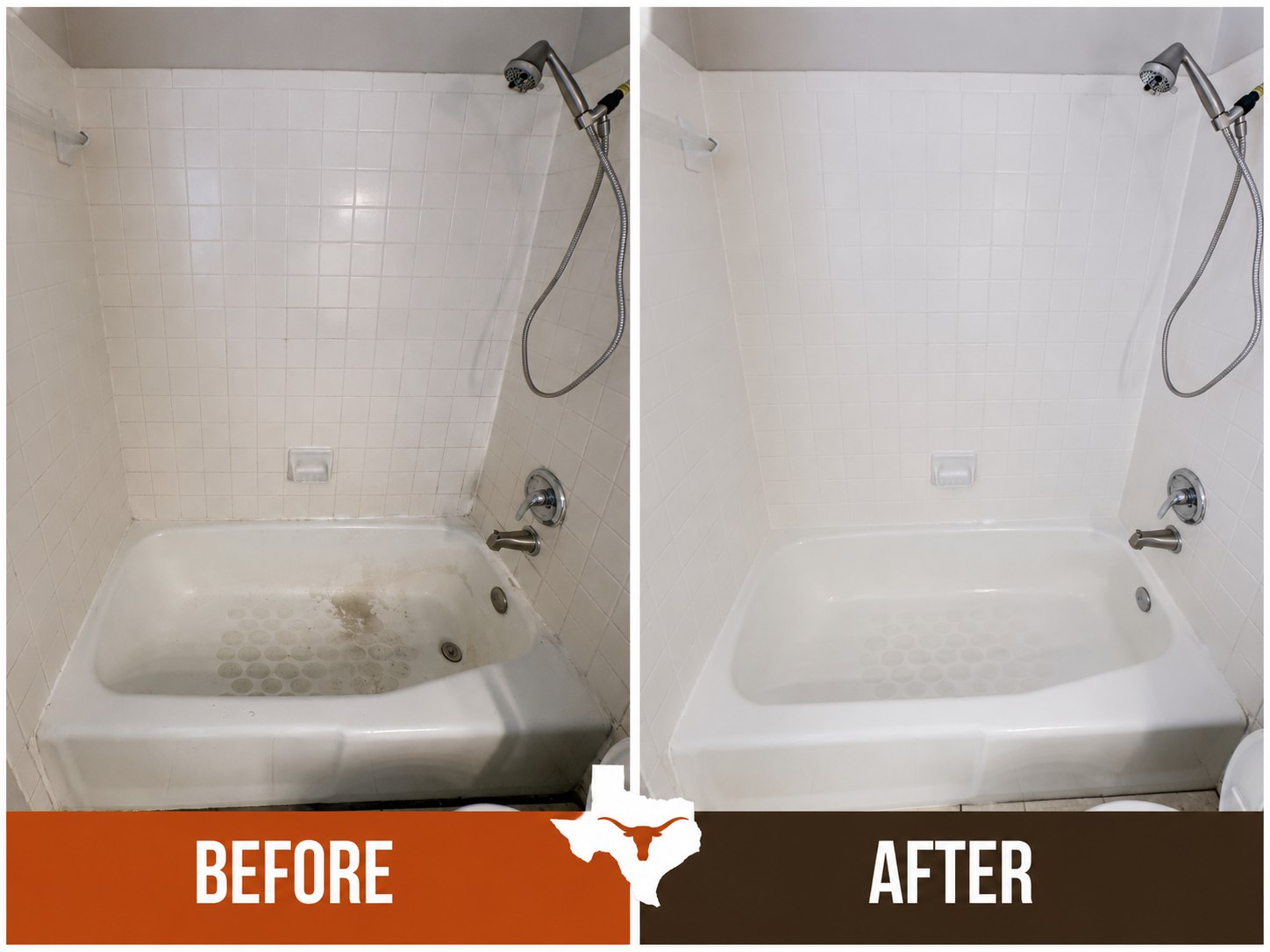 Austin bathtub and tile repair before selling a home.